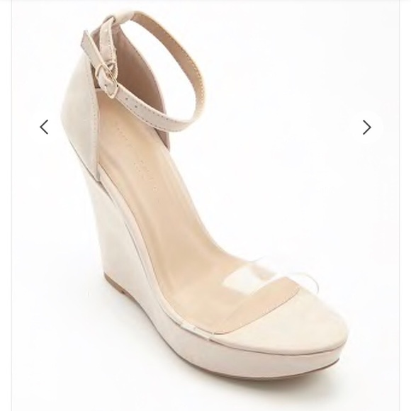 translucent wedge sandals
